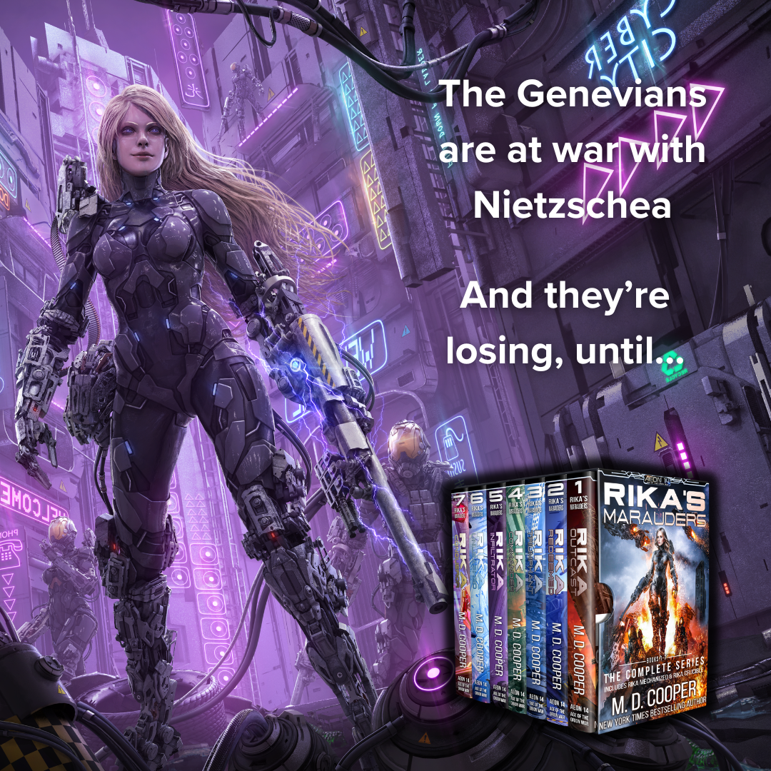 M. D. Cooper, Author Facebook ad: Join the Fight with Rika's Marauders