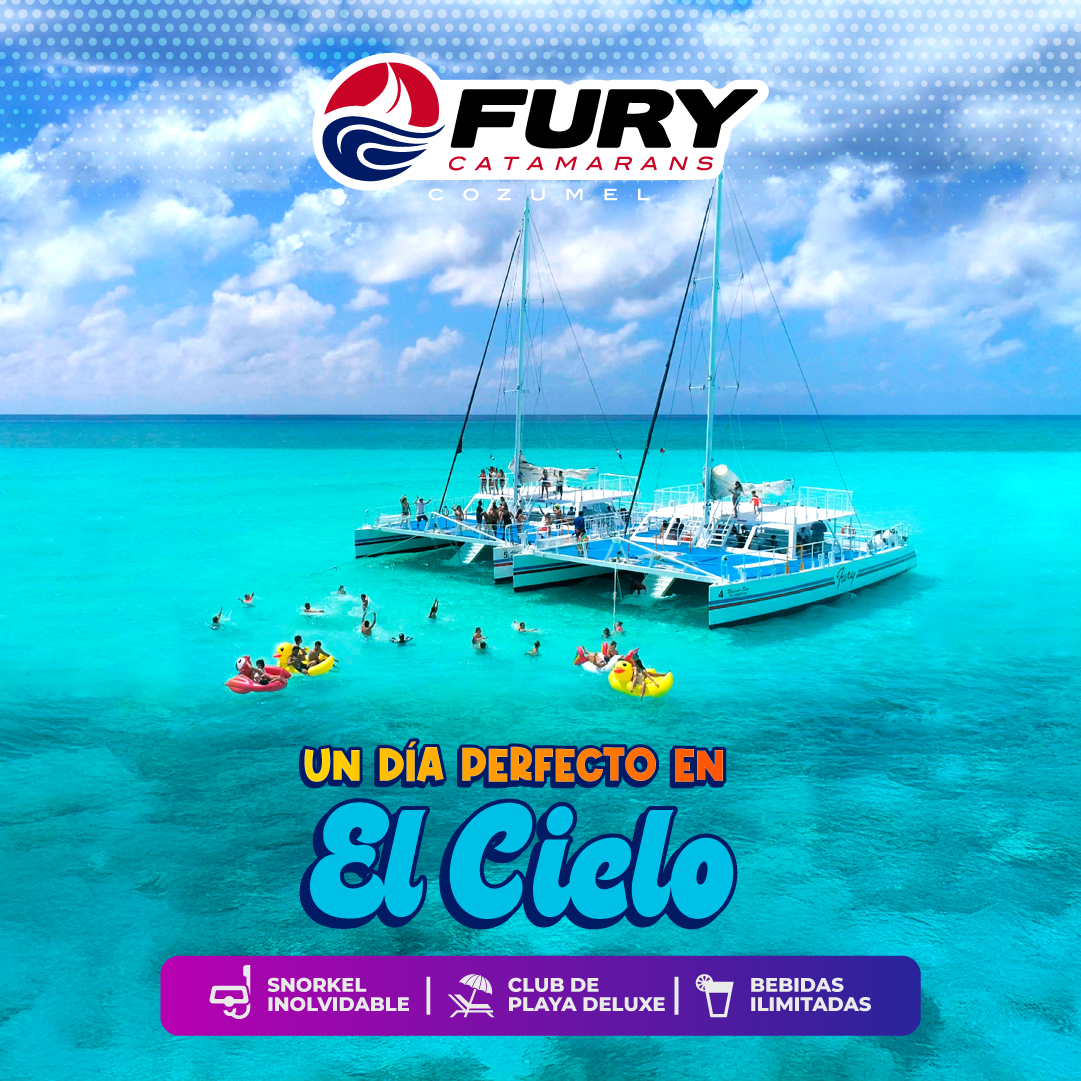 FURY CATAMARAN COZUMEL Facebook ad from Mar 17, 2026