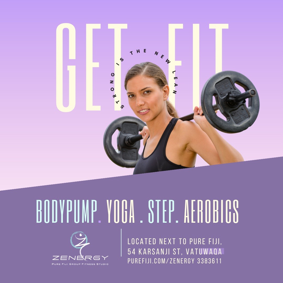 Pure Fiji Zenergy Group Fitness Studio Facebook ad