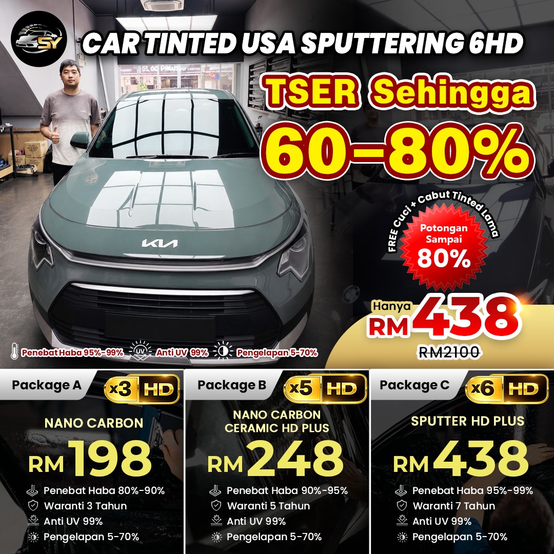 SY Car Auto Detailing Facebook ad: Promosi 80% Serendah 𝐑𝐌𝟒𝟑𝟖 Siap Pasang Kereta