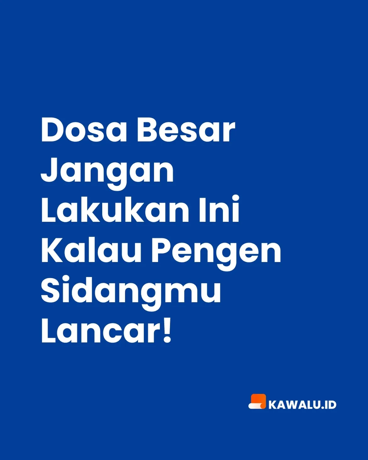 kawalu.id Facebook ad: Lagi ngerjain skripsi?