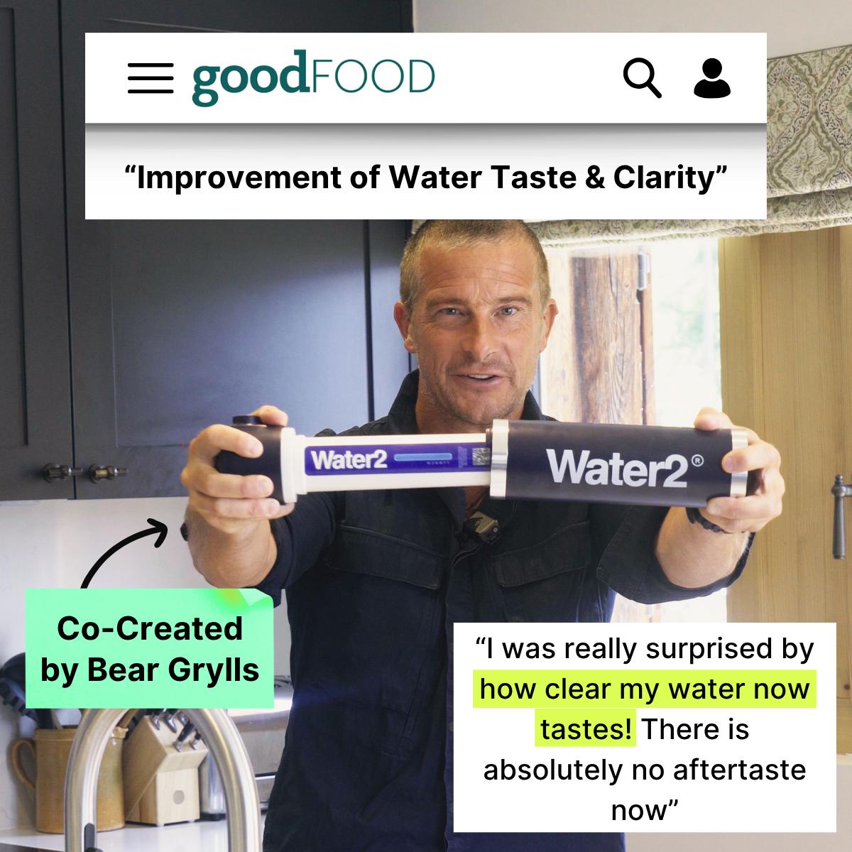 Water2 Facebook ad