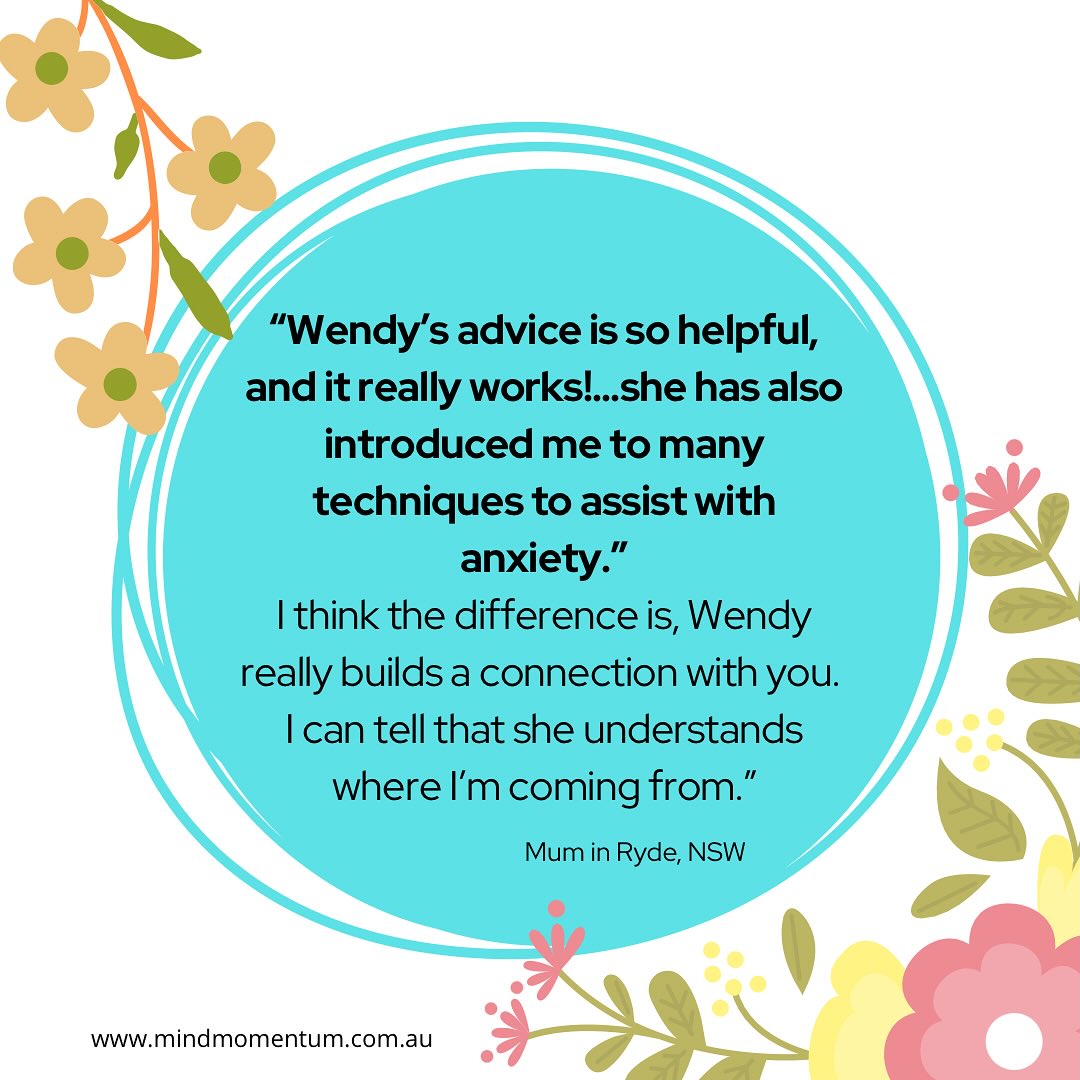 Counsellor & Wellness Coach for Mums - Wendy Gilroy at Mind Momentum Facebook ad: ANXIETY in motherhood hits different.