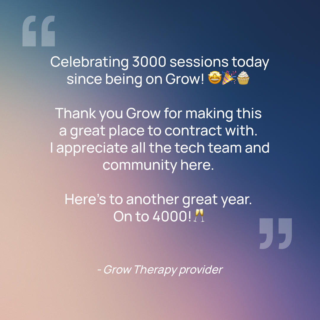 Grow Therapy Facebook ad