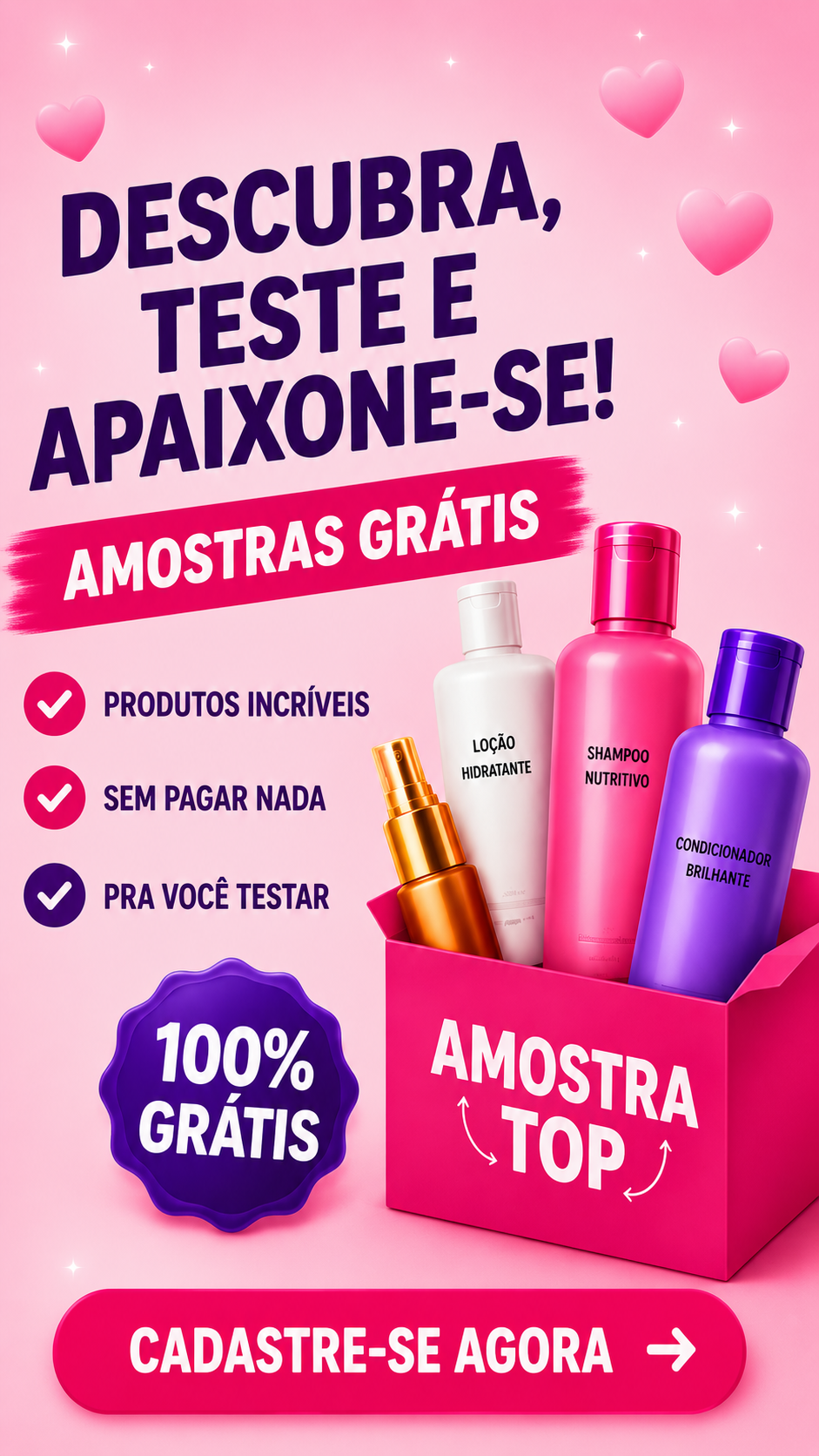 AmostrasTop Facebook ad: Amostras Grátis