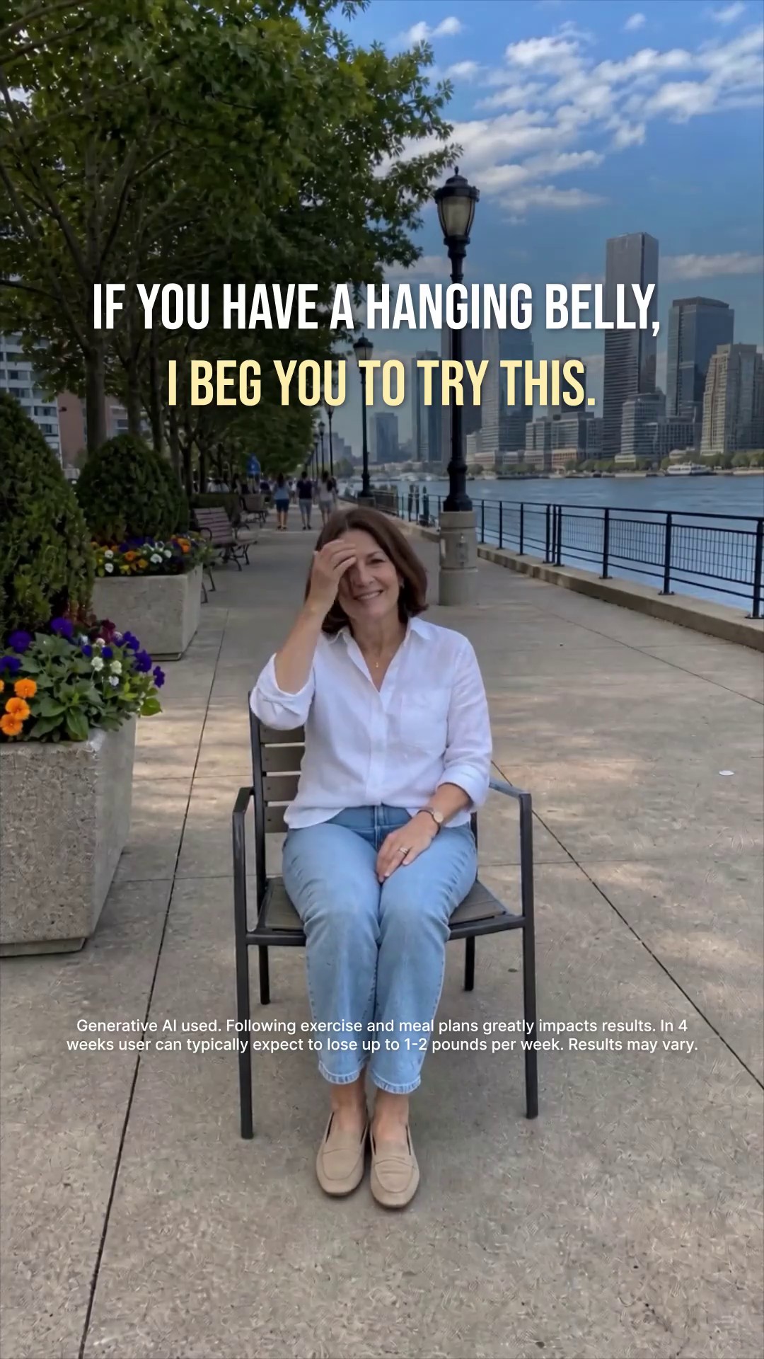 Tori Repa Facebook ad: Start Chair Yoga routine