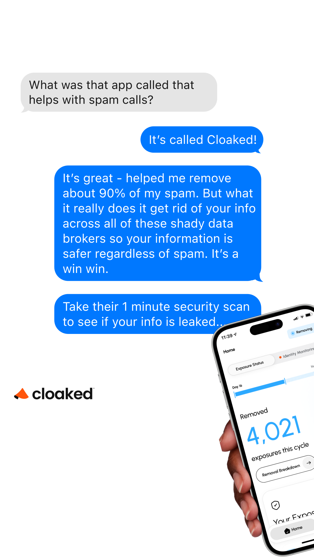 Cloaked Inc. Facebook ad