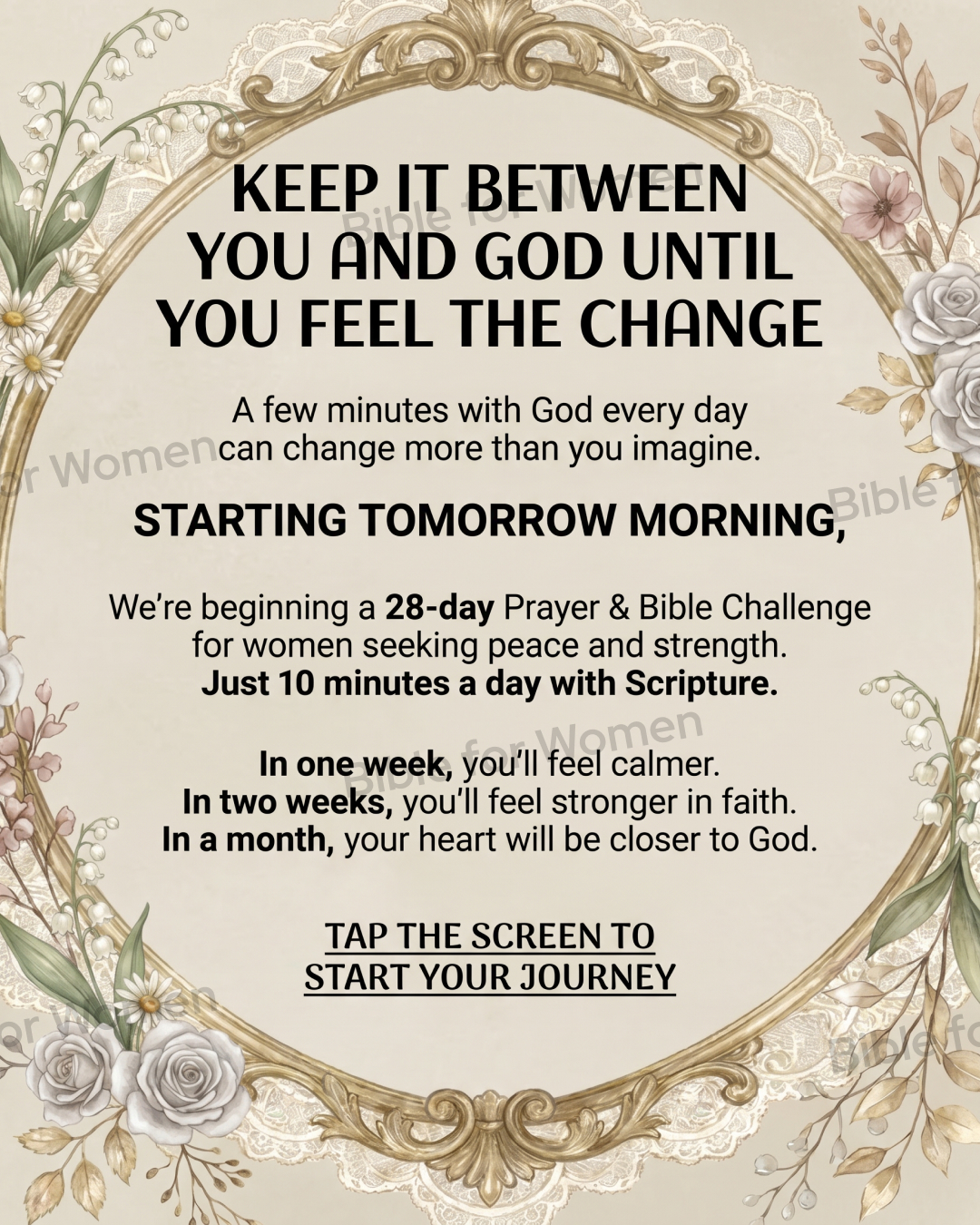 Bible for Women Facebook ad
