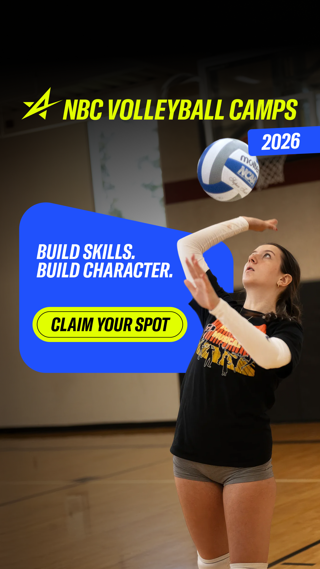 NBC Volleyball Camps! Facebook ad from Jun 19, 2026