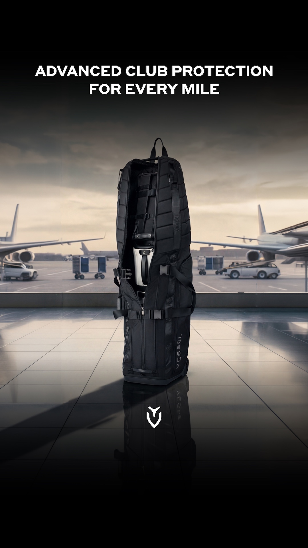 Vessel Golf Facebook ad: Golf Travel Case Pro