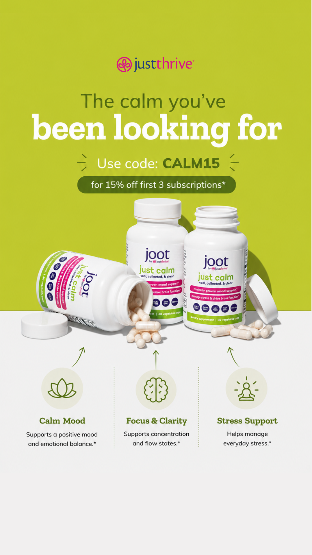 Just Thrive Facebook ad