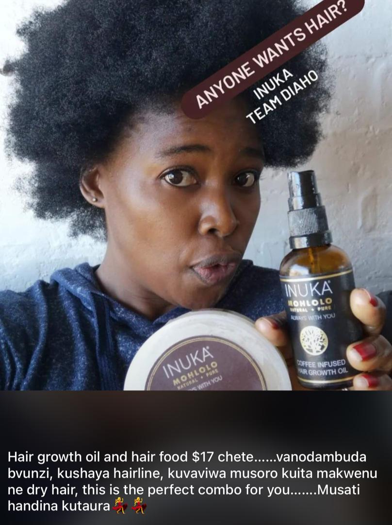 Inuka Cosmetics with Princess Facebook ad: An organic hair growth combo suitable for all…