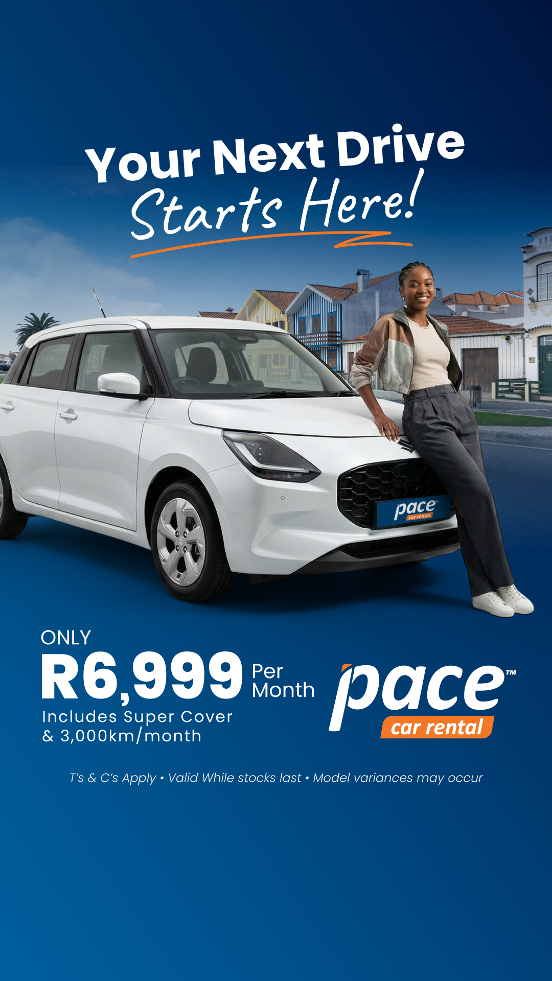 Pace Car Rental Facebook ad