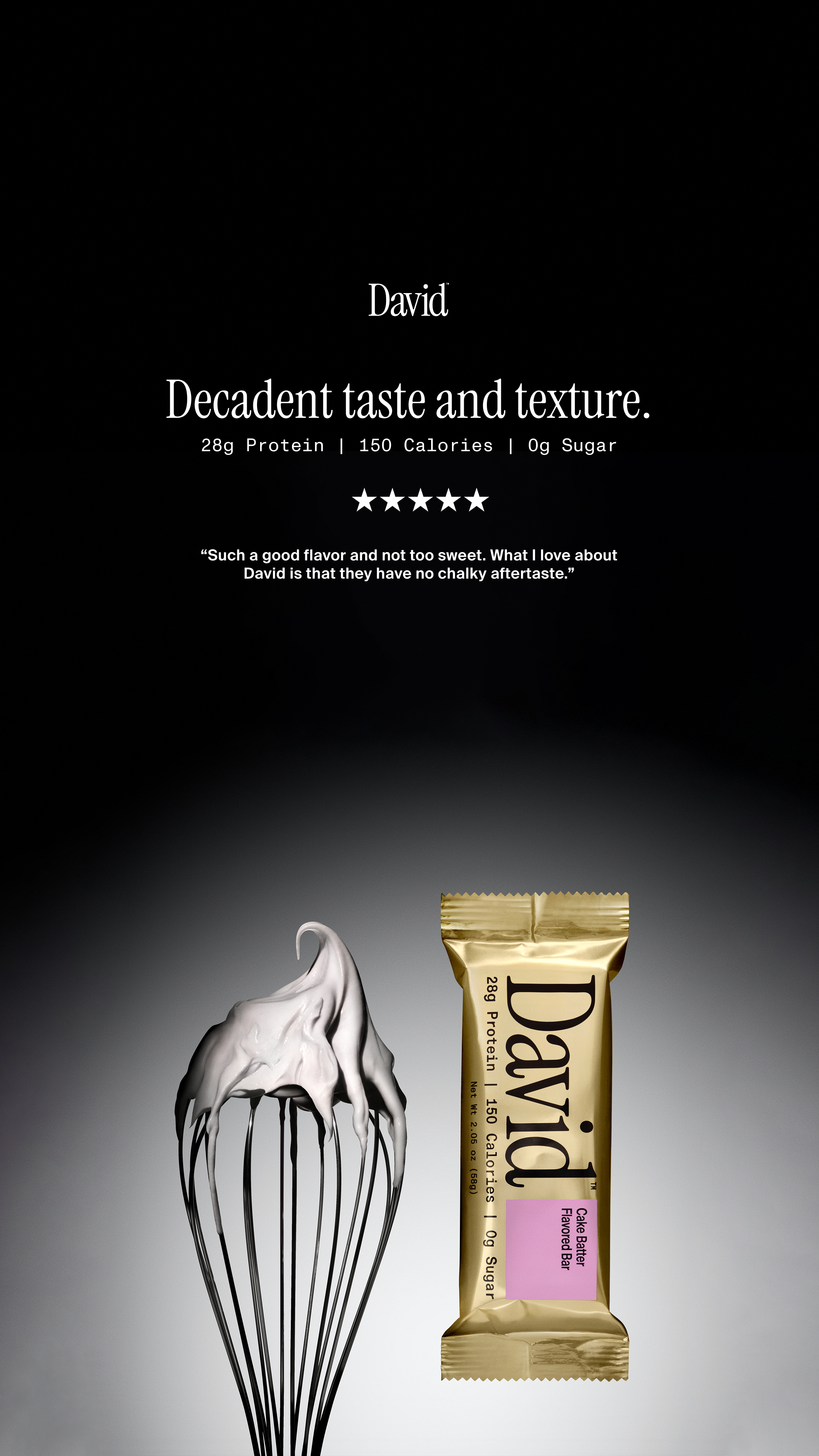 David Protein Facebook ad