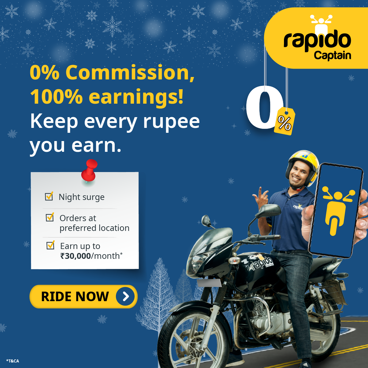 Rapido Captain Facebook ad