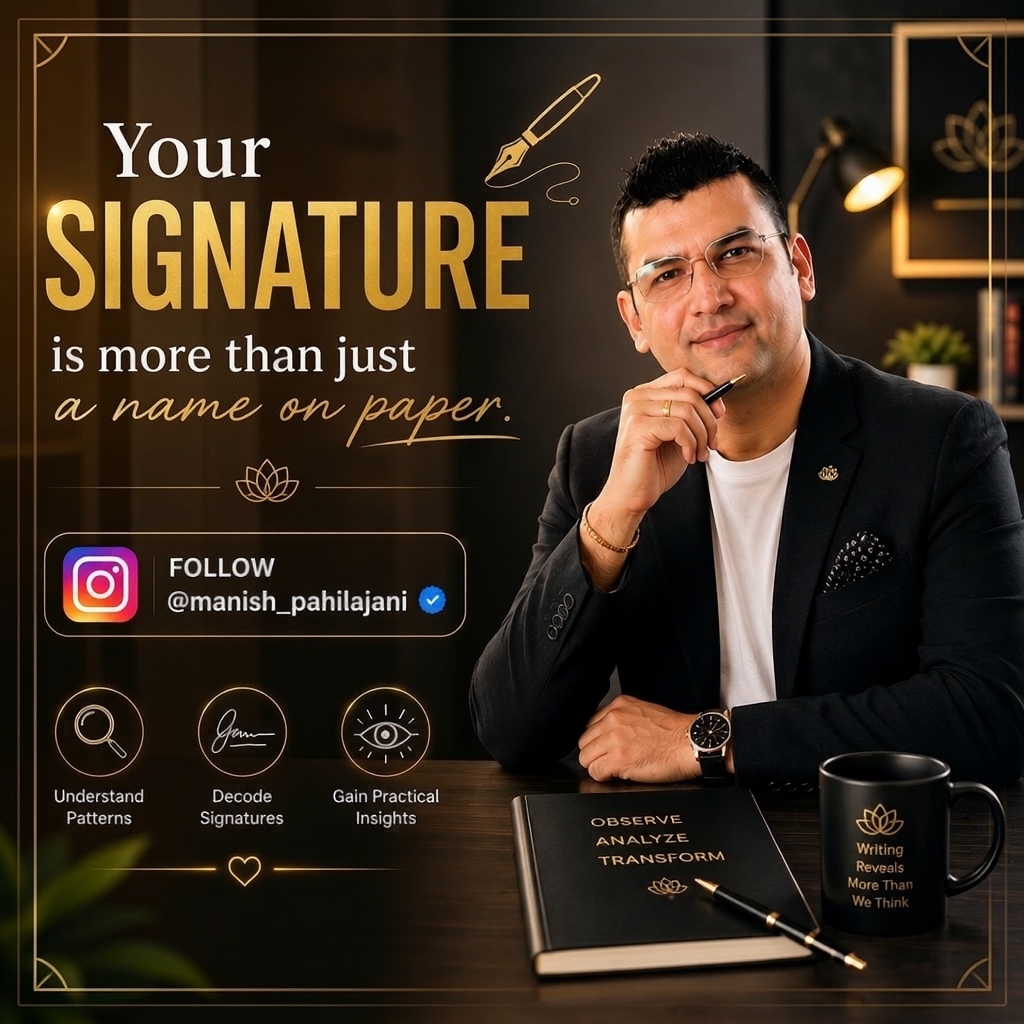 Manish Pahilajani Facebook ad: Discover daily insights on Graphology, Signatures & Occult…