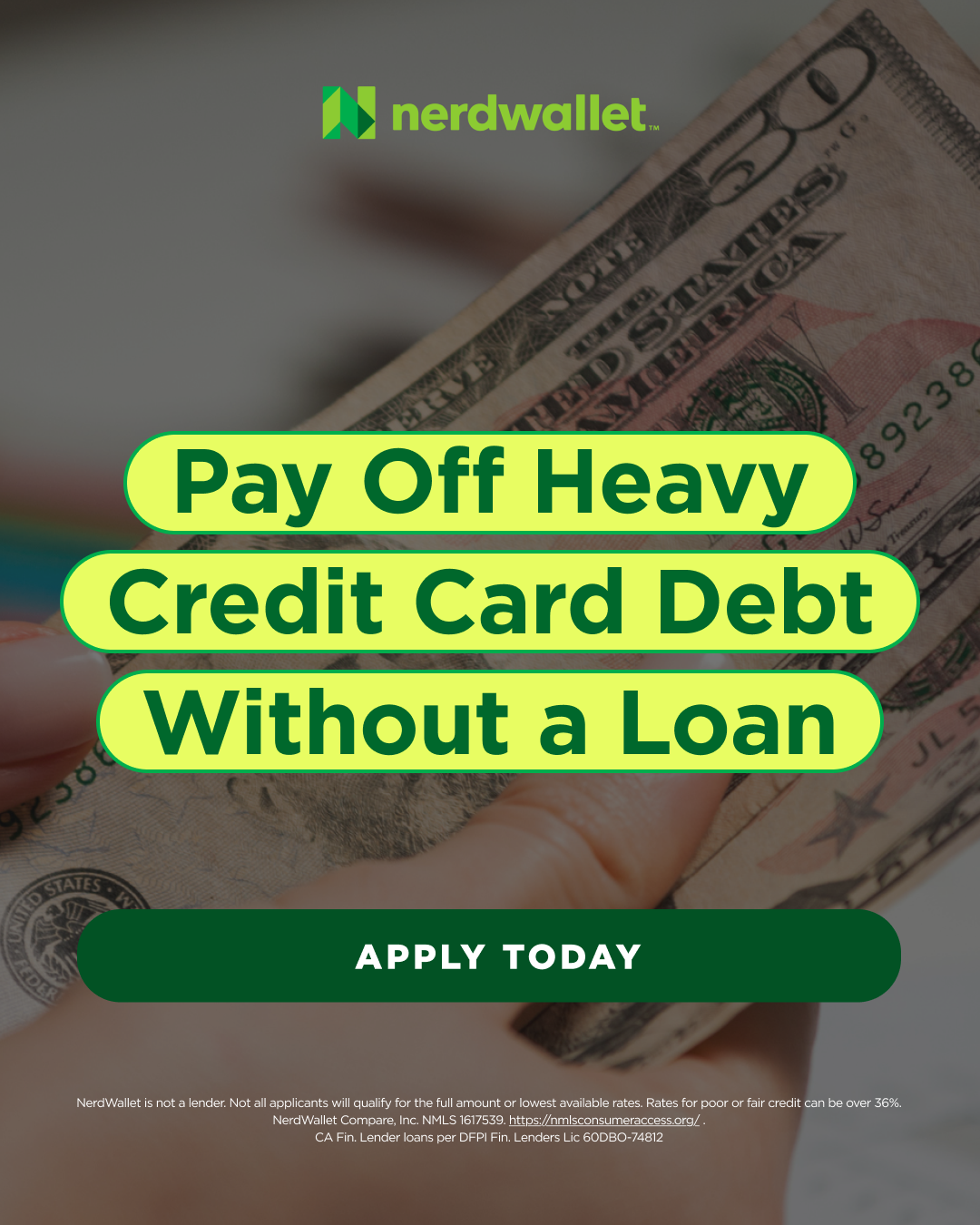 NerdWallet Facebook ad