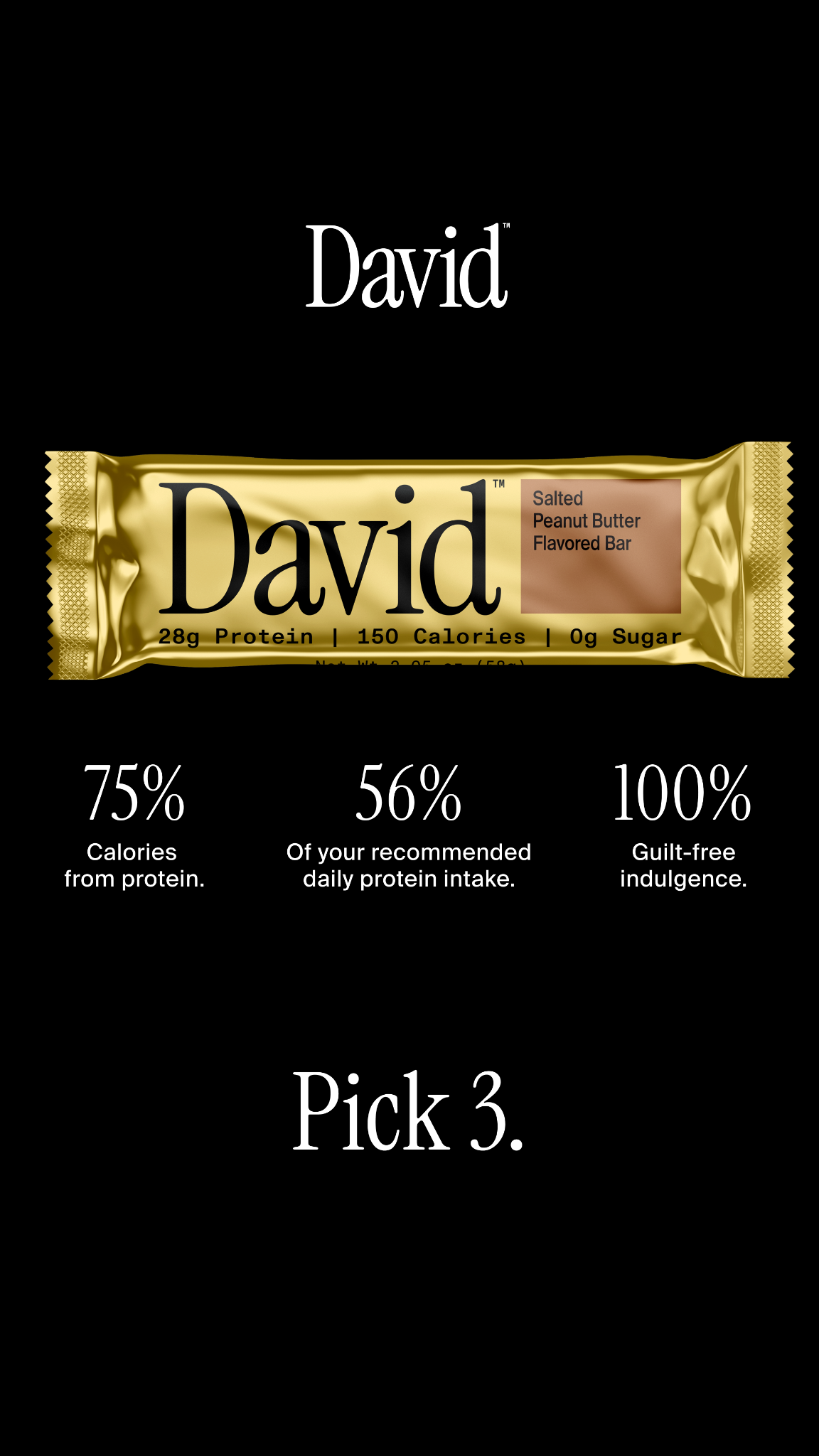 David Protein Facebook ad