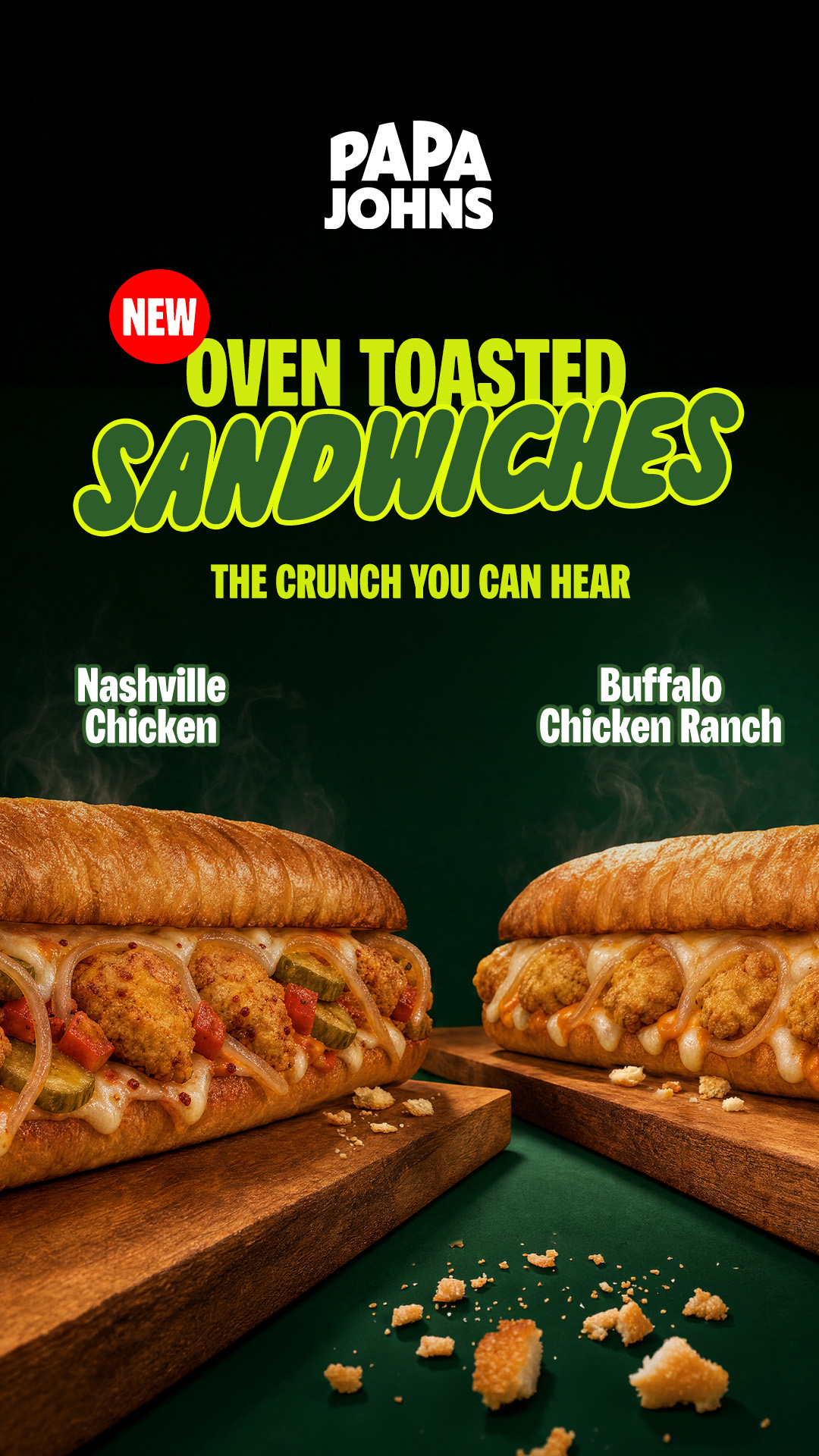 Papa John's Pizza Facebook ad