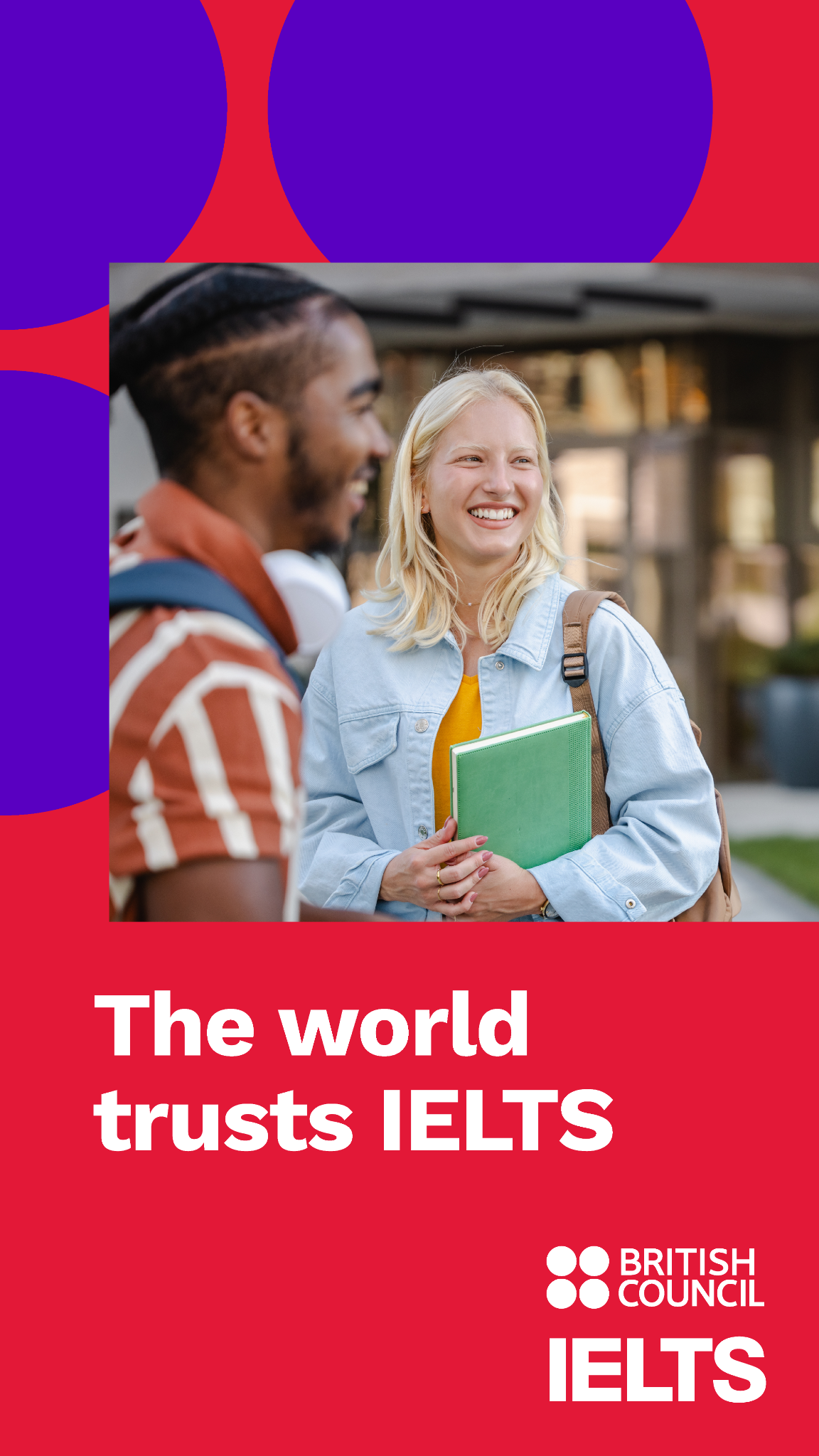 Take IELTS Official Facebook ad