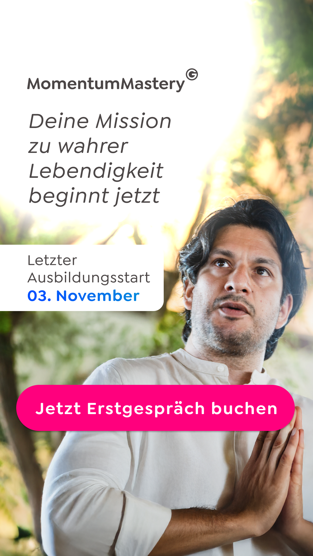 Greator Facebook ad: Momentum Mastery mit Francisco Medina