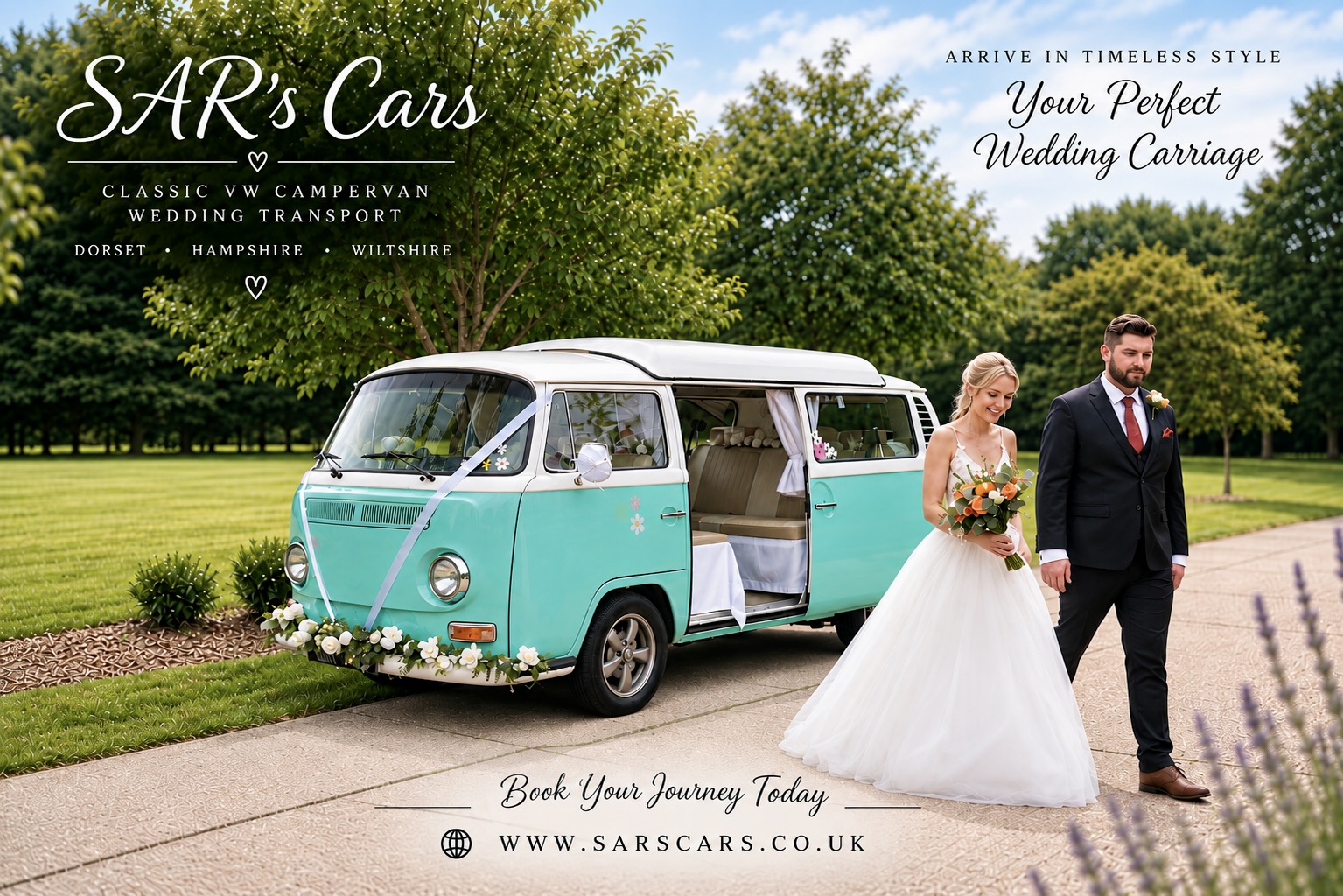 SAR's Cars Dorset Classic VW Campervan Wedding Transport Facebook ad