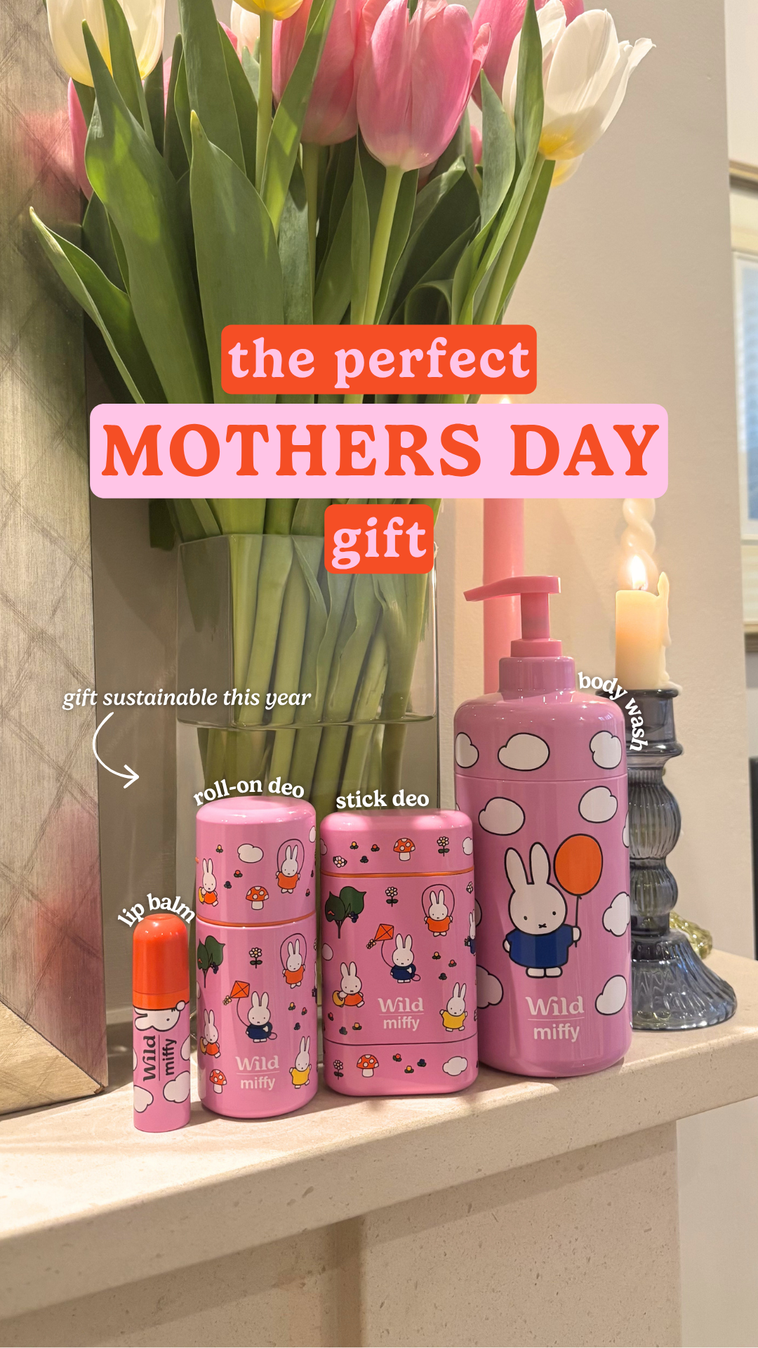 Wild Facebook ad: Stay fresh with Miffy x Wild refillable personal care
