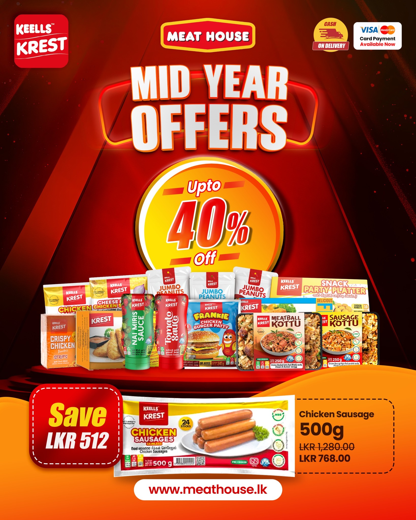 Meat House Facebook ad: MID YEAR OFFERS