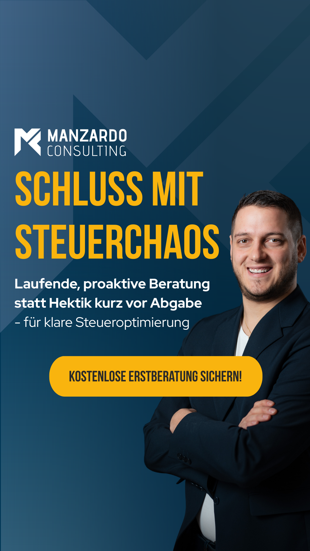 Manzardo Consulting Facebook ad from Feb 27, 2026