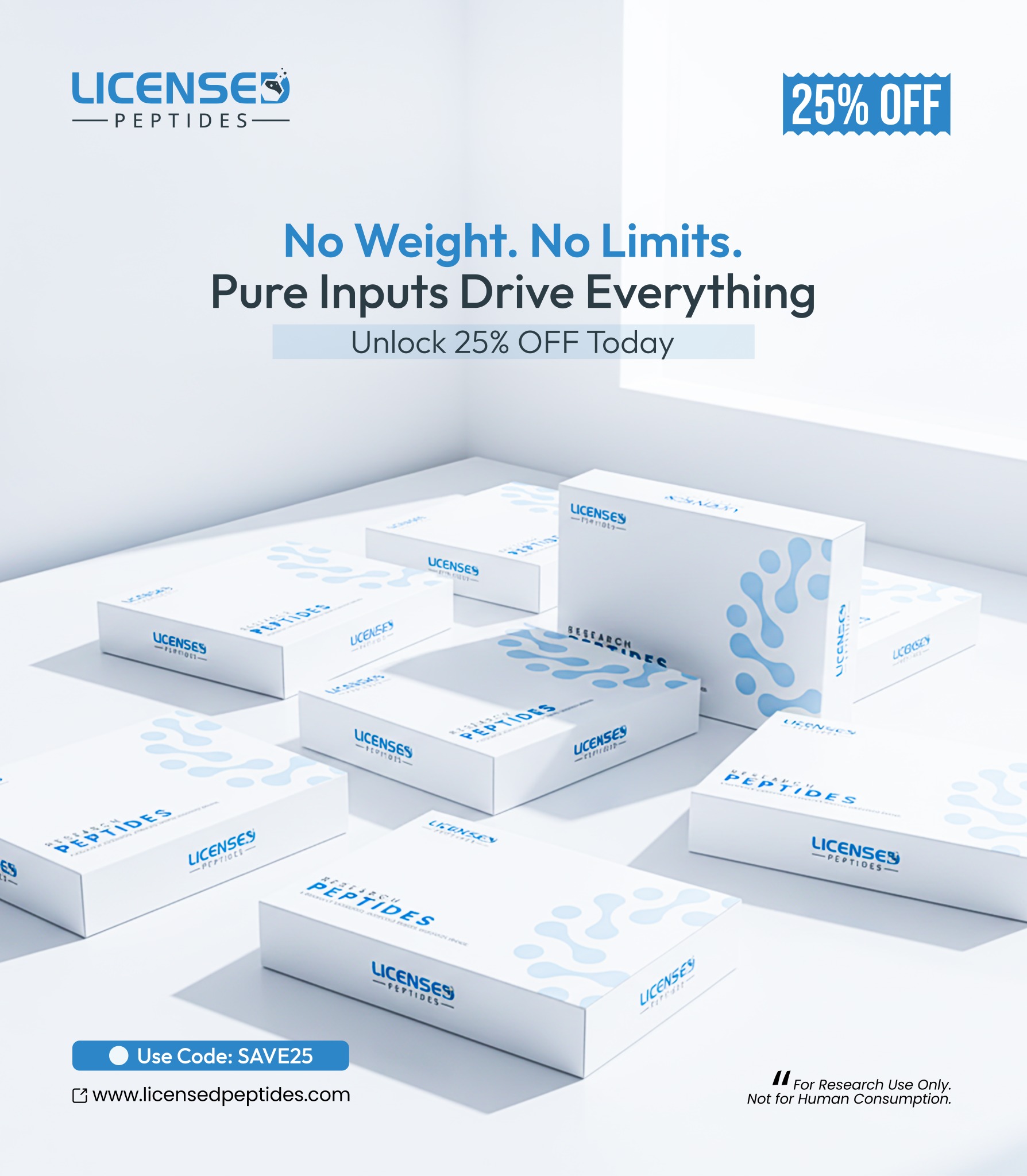 Licensed Peptides Research Journal Facebook ad from Apr 19, 2026