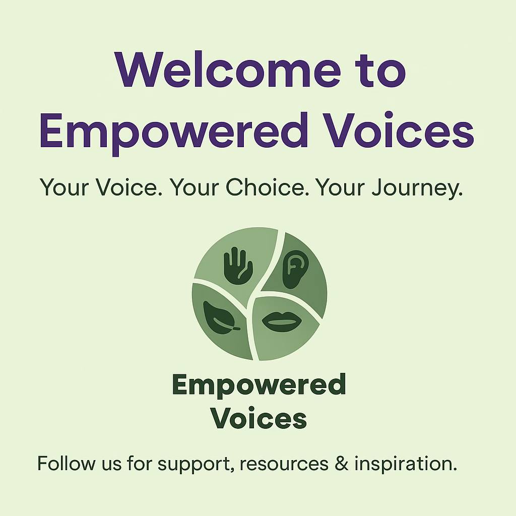 Empowered Voices Facebook ad: Welcome to Empowered Voices!