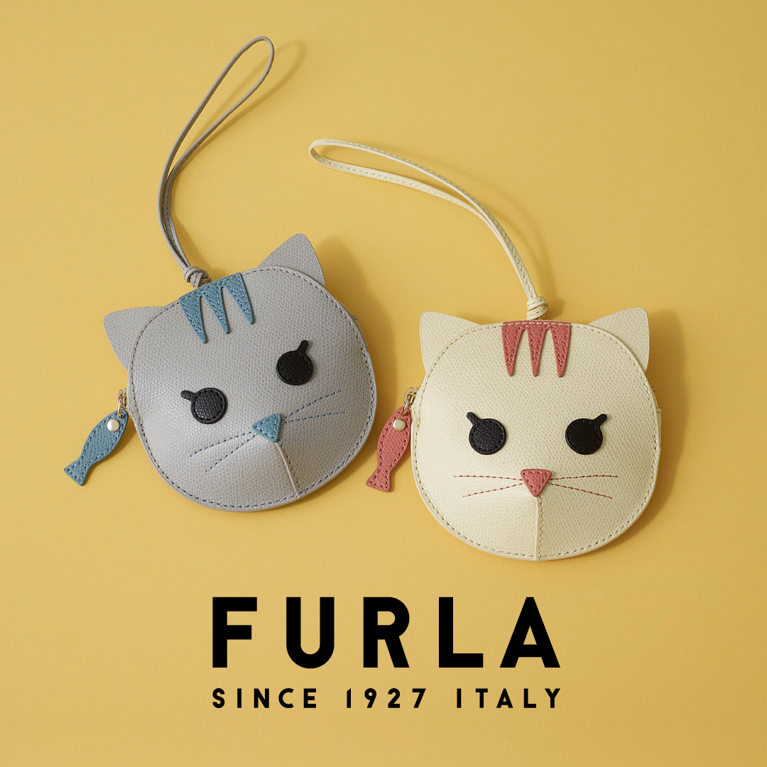 Furla Facebook ad: 人気のネコチャーム「MIMI」に、新色が登場。
