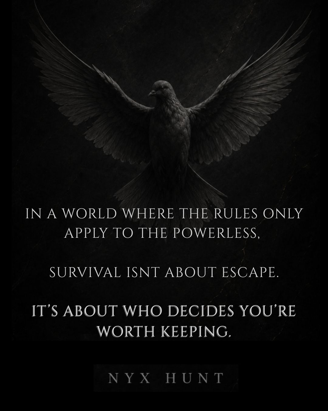 Author Nyx Hunt Facebook ad: Safety was never meant to feel like captivity. A human…