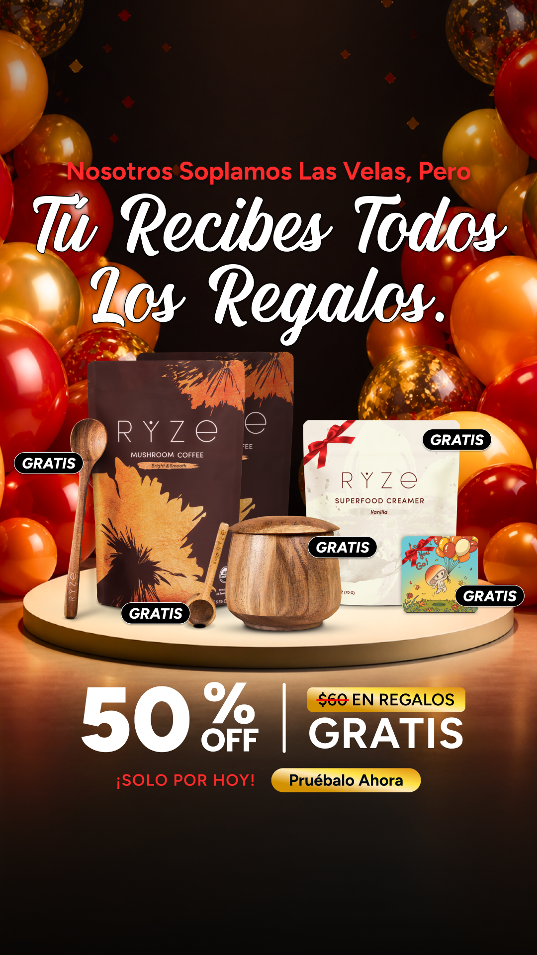 RYZE Superfoods Facebook ad