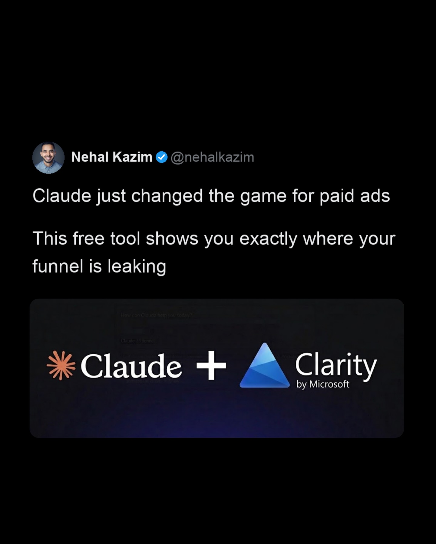 Nehal Kazim Facebook ad: Comment CLARITY and I’ll send you the full…