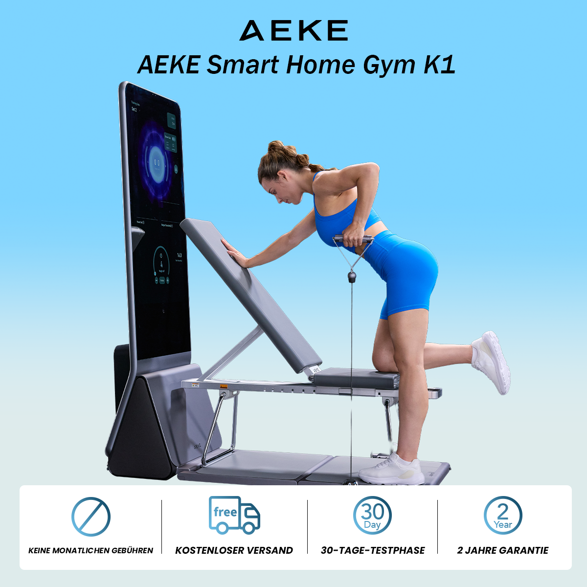 AEKE EU Facebook ad: Fitness for Everyone at Home