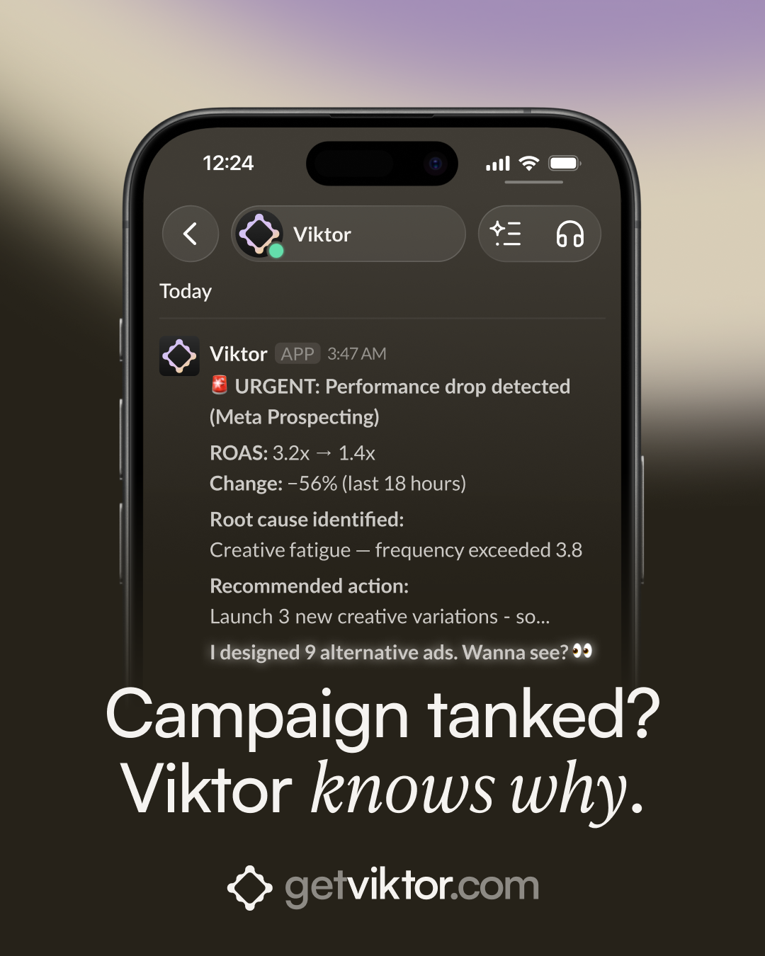 Viktor Facebook ad