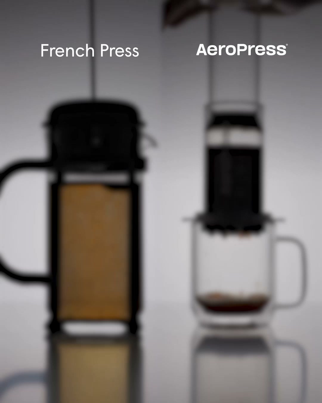 AeroPress Facebook ad: AeroPress or French Press?