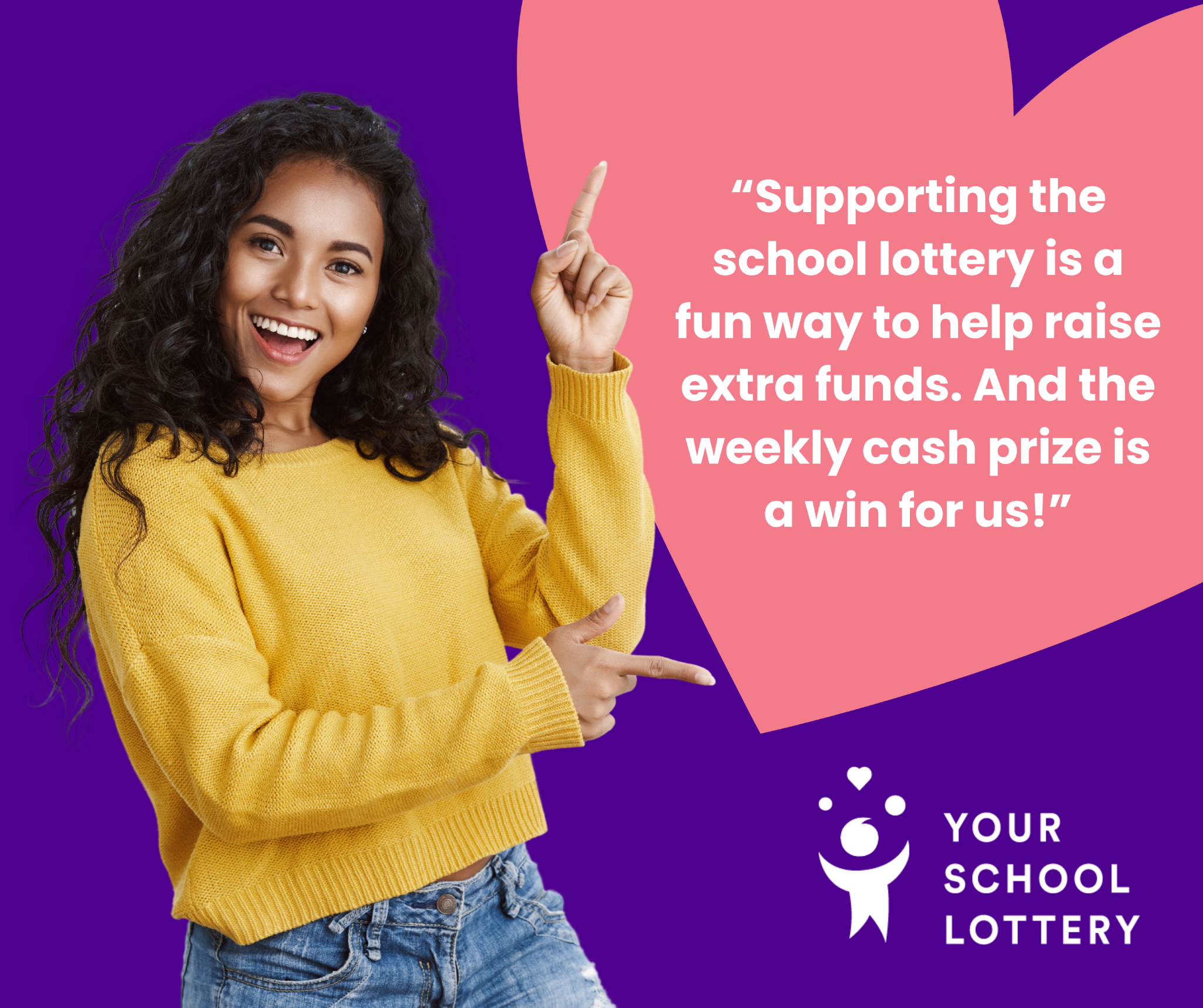 Your School Lottery Facebook ad from Nov 10, 2025