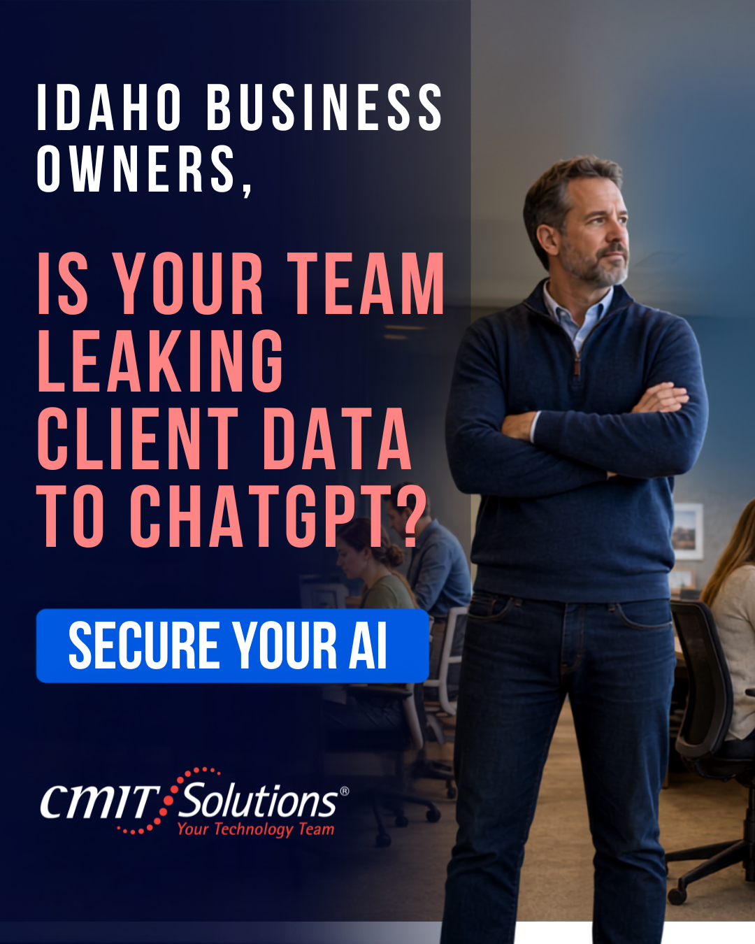 CMIT Solutions Idaho Falls, ID Facebook ad: Make AI An Advantage, Not A Liability.