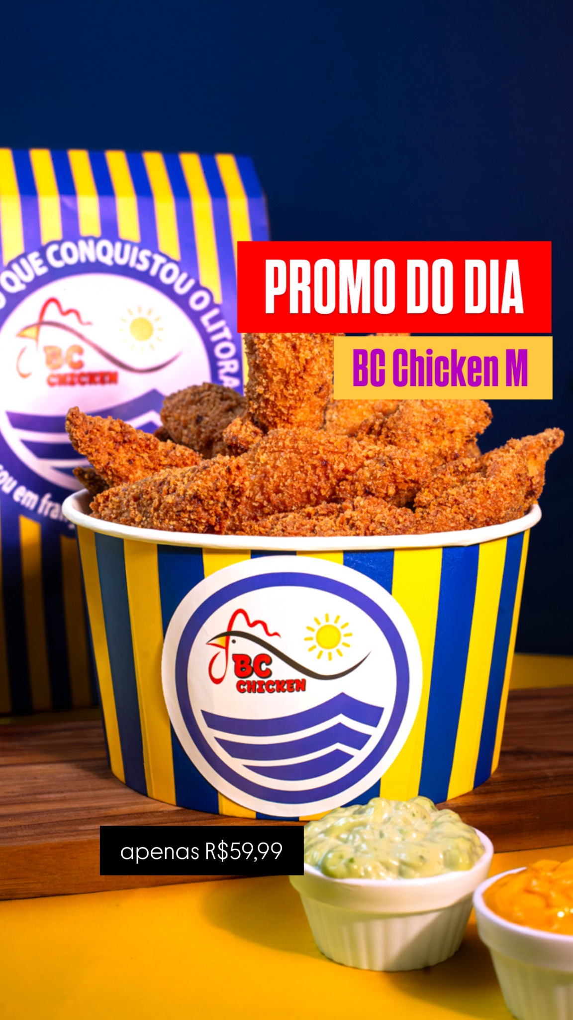 BC Chicken Delivery de Frango Frito Facebook ad: Hoje é dia de frango frito