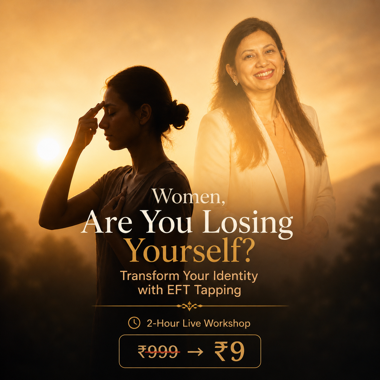 AABHA JAIN Facebook ad: The Unshakeable You Workshop (Rs 9/-)