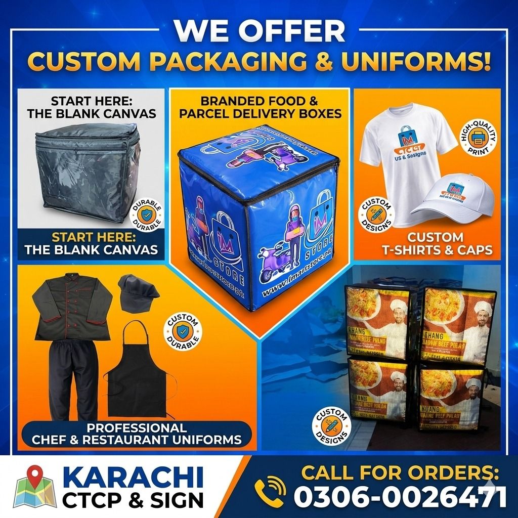 Karachi CTCP & SIGN. Facebook ad: Elevate Your Business in Pakistan with Premium Custom…