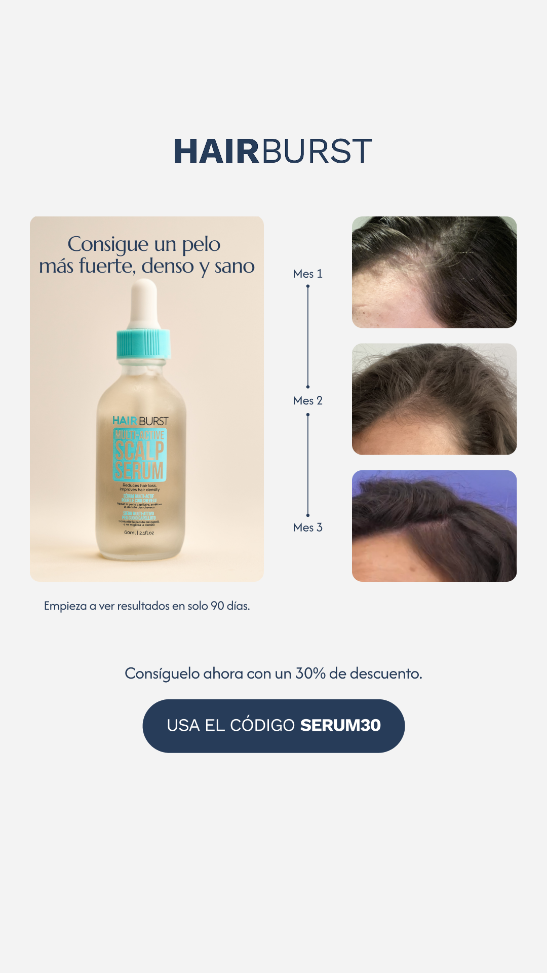 Hairburst España Facebook ad