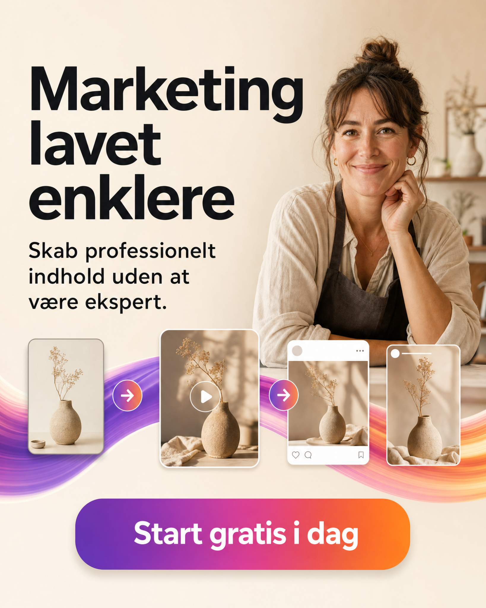 Digibate Facebook ad: Få flere salg med bedre content Prøv gratis i dag.