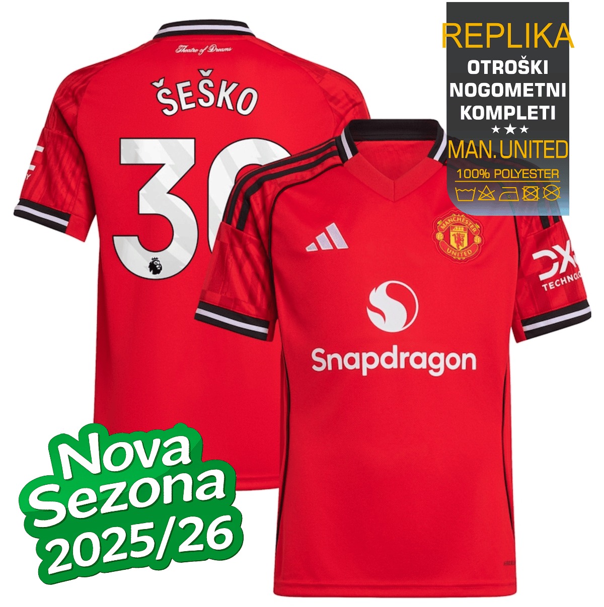 LUEN skupina Facebook ad: Nogometni dres MAN.UTD - Šeško - LUEN.SI