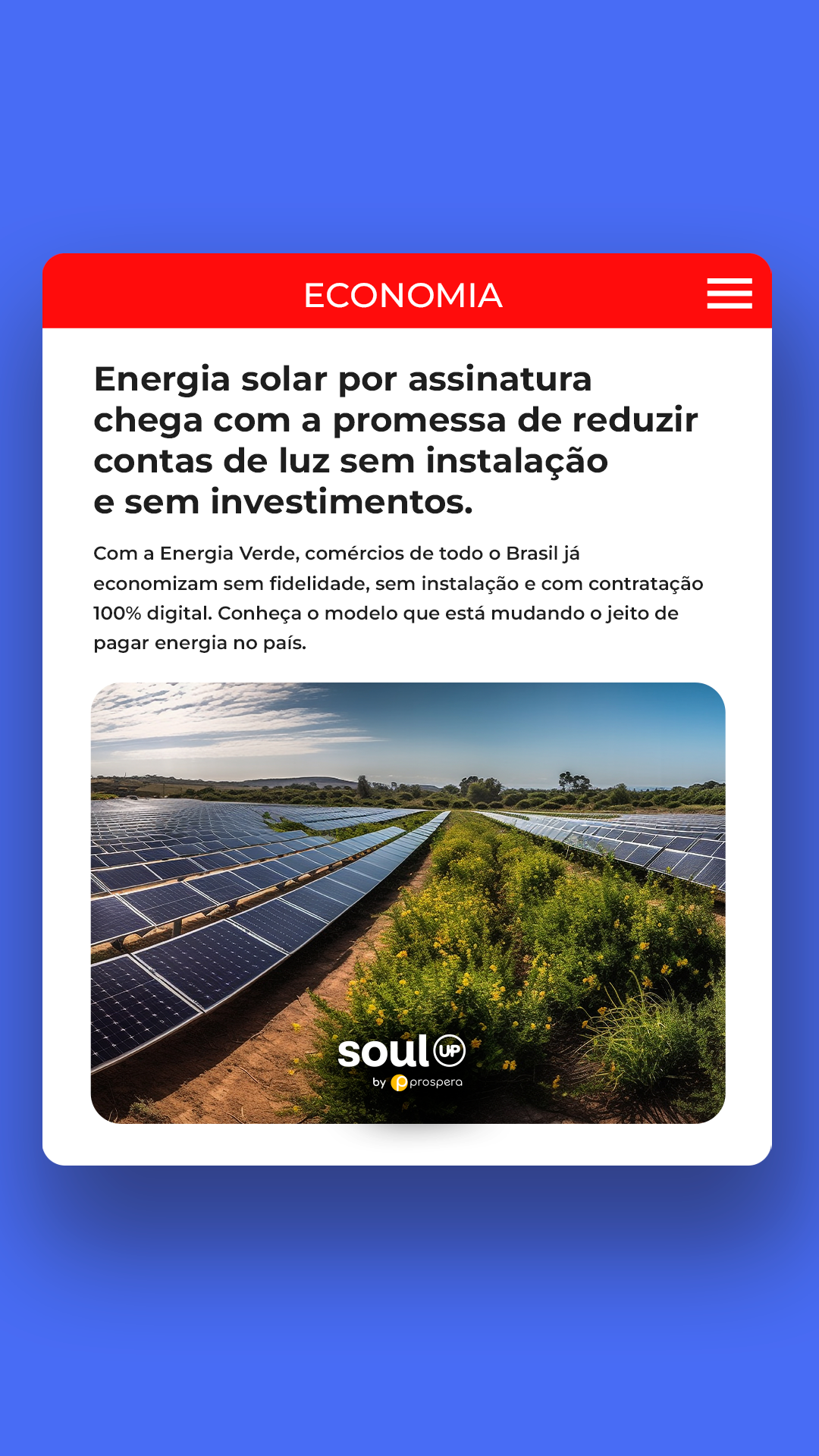Prospera Facebook ad
