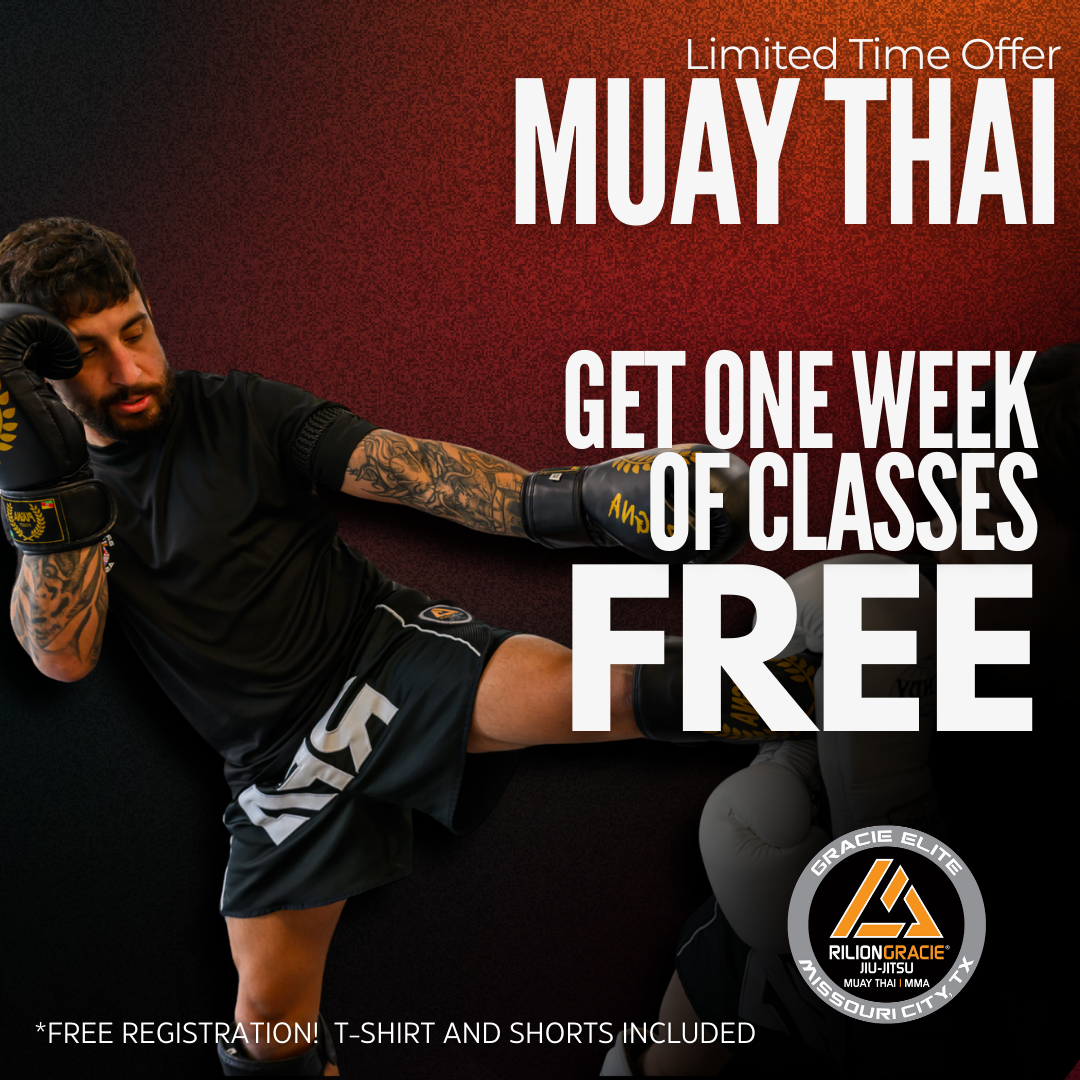Rilion Gracie Jiu Jitsu Academy Missouri City - TX Facebook ad: SPECIAL Offer || Free Week Trial Muay Thai