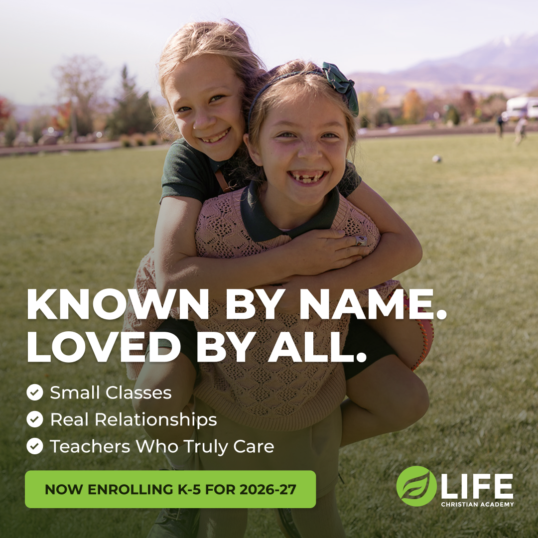 Life Christian Academy Facebook ad: Known By Name. Loved By All.