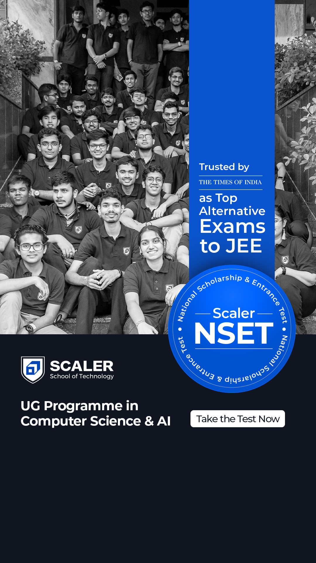 Scaler School of Technology Facebook ad